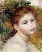 Pierre Renoir Head of a Woman Sweden oil painting artist